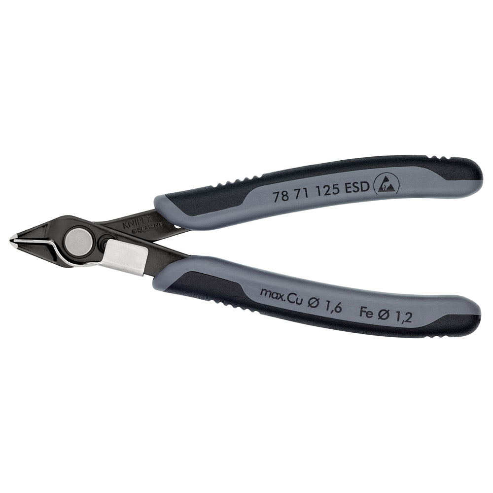KNIPEX PINZA CORTE AL RAS 5"ANTIESTATICA 78 71 125ESD