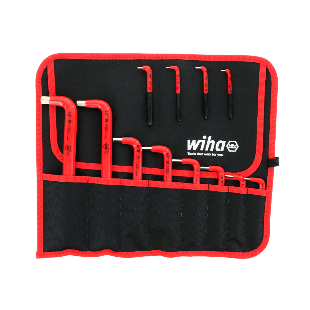 WIHA JGO. LLAVE HEX. AISLADAS STD. DE 12 PZAS 7/64"-1/2"