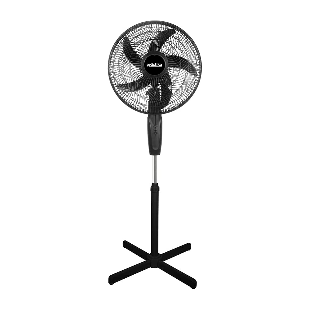PRACTIKA VENTILADOR PEDESTAL  16"NGO 2V 5ASP BSE CRUZ METAL