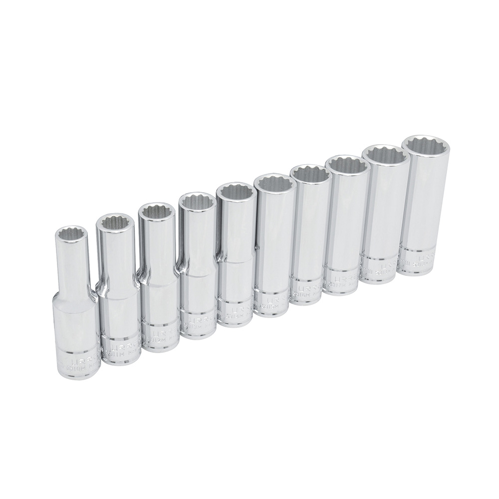 URREA DADOS JGO 10PZ 1/2" 54215 LARGOS METRICOS 12PTSf