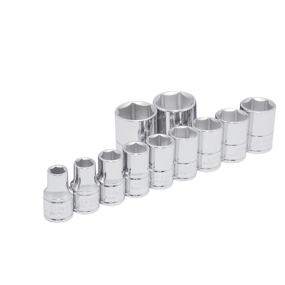 URREA DADOS JGO 11PZ 1/2" 54115 STD 6PTS