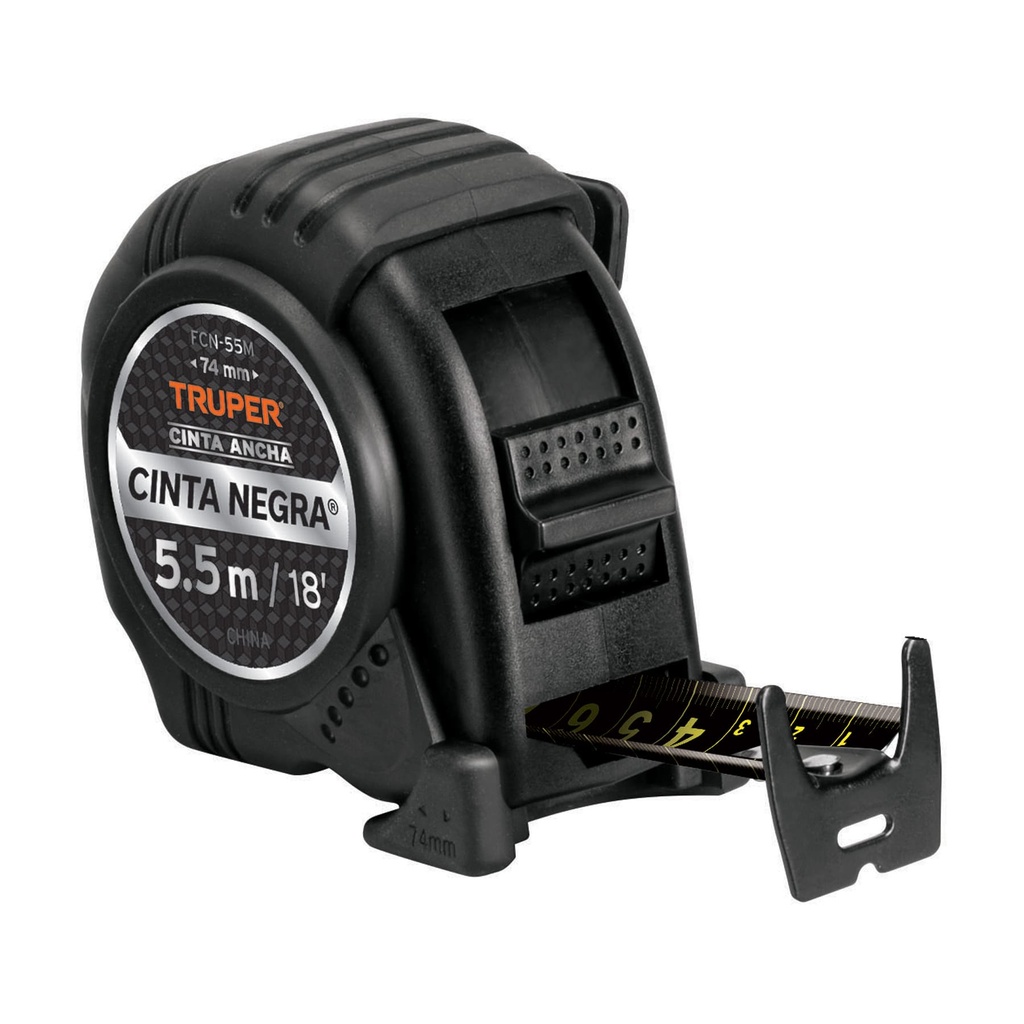 TRUPER FLEXOMETRO 27MMX5.5MT  CINTA NEGRA FCN-55M