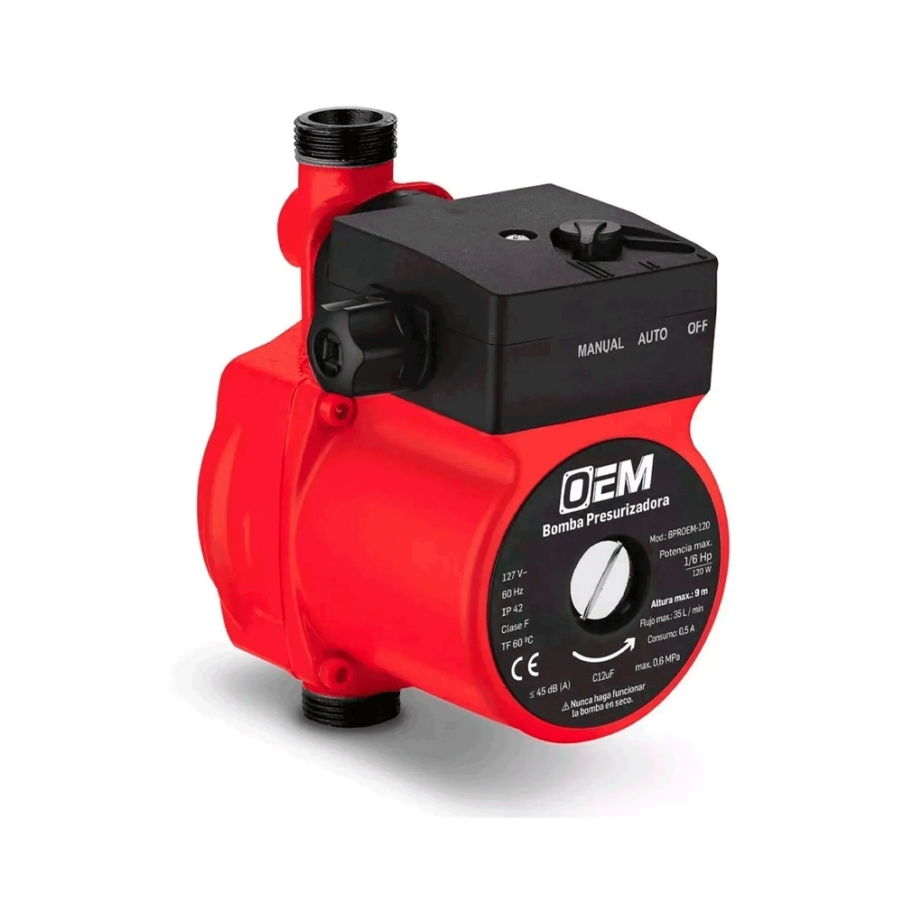 OEM BOMBA PRESURIZADORA 1/6   120W 9M ALT 35LXMIN 2 SERV BPR