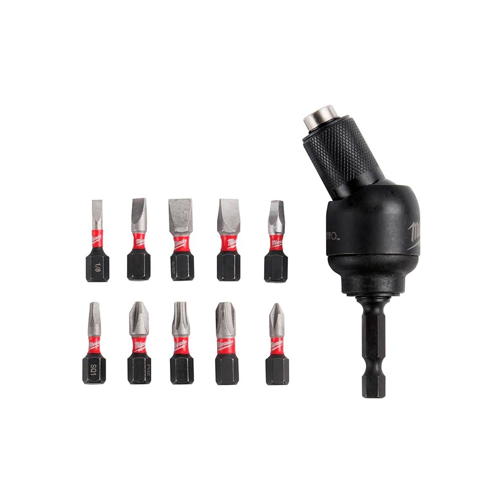 MILWAUKEE JGO PUNTAS          C/SOPORTE 11PZ P/ATORNILLAR
