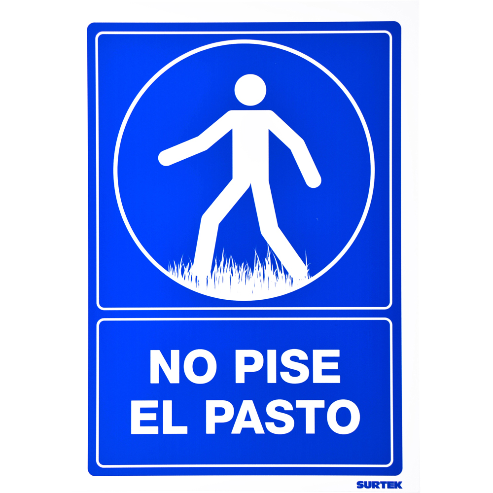 SURTEK SENAL SES23            "NO PISE EL PASTO"