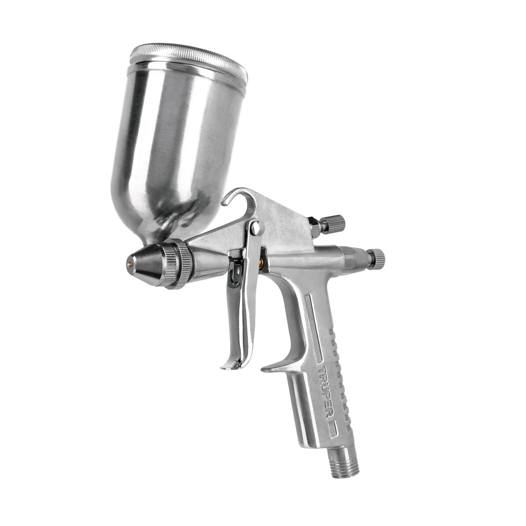 TRUPER PISTOLA PIPI-400 0.5MM P/RETOQUE GRAVEDAD VASO ALUM