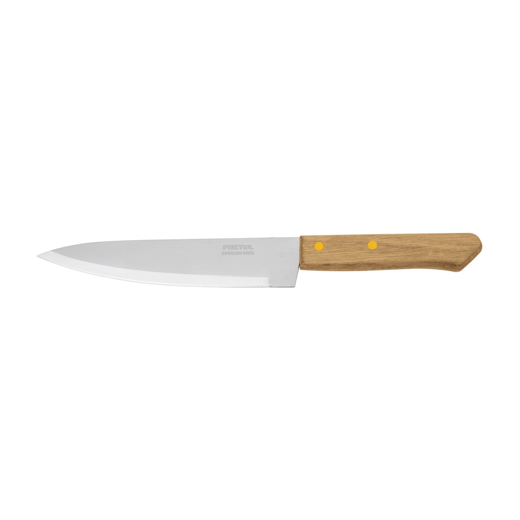PRETUL CUCHILLO D/CHEF CUCH-M71 7"MANGO DE MADERA