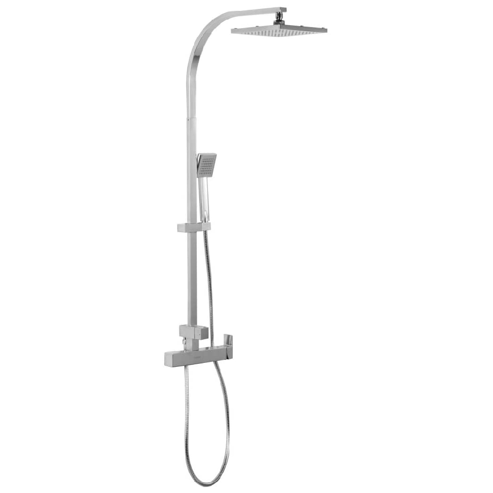 URREA COLUMNA D/DUCHA CROMO   CUADRADA 2302