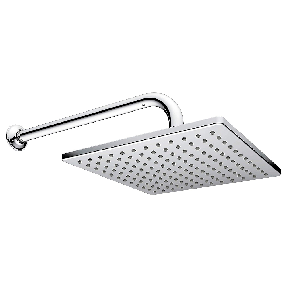 URREA REGADERA CROMO 22CM     C/BRAZO-CHAP CUADRADA 2261B