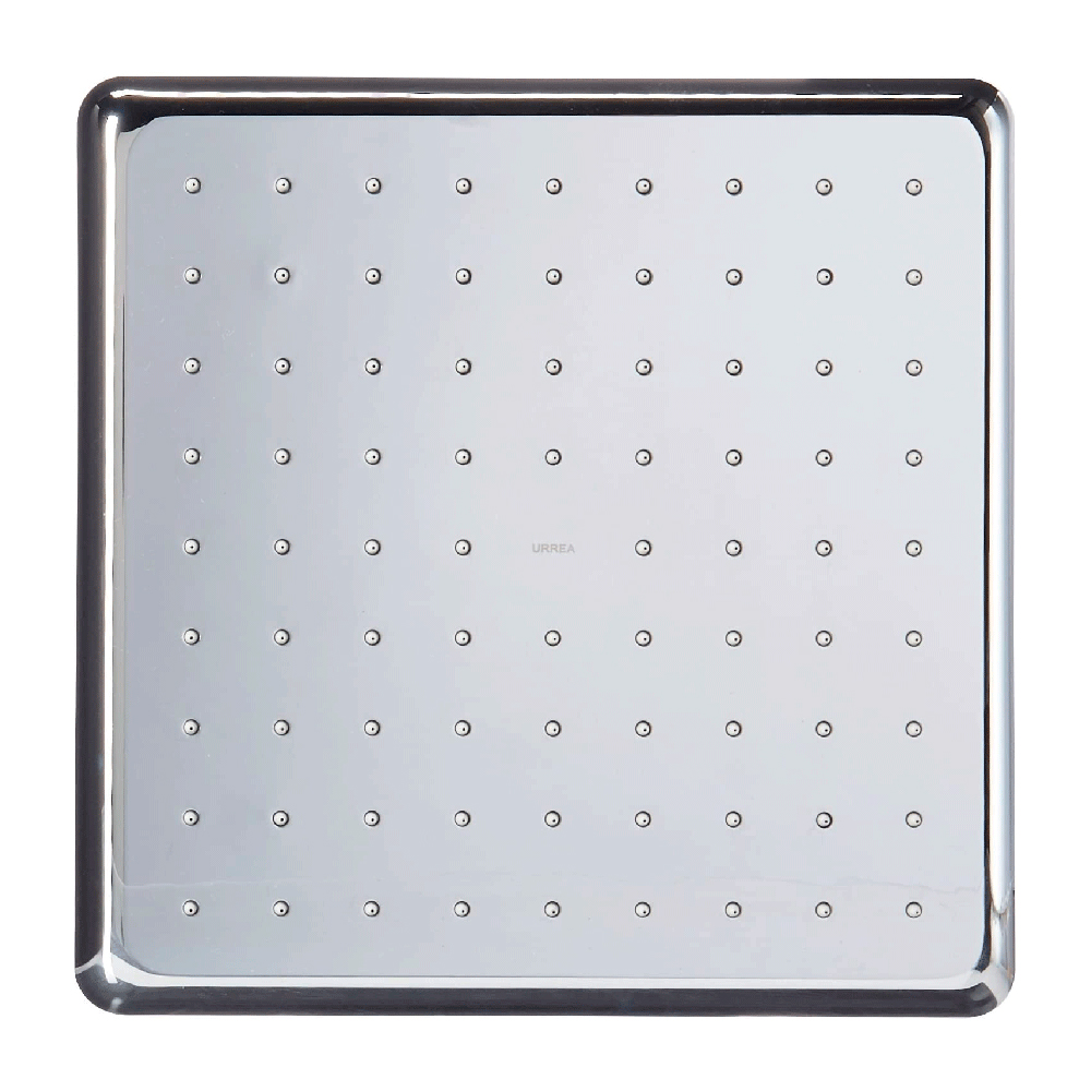 URREA REGADERA CROMO 28CM     S/BRAZO-CHAP CUADRADA 2214
