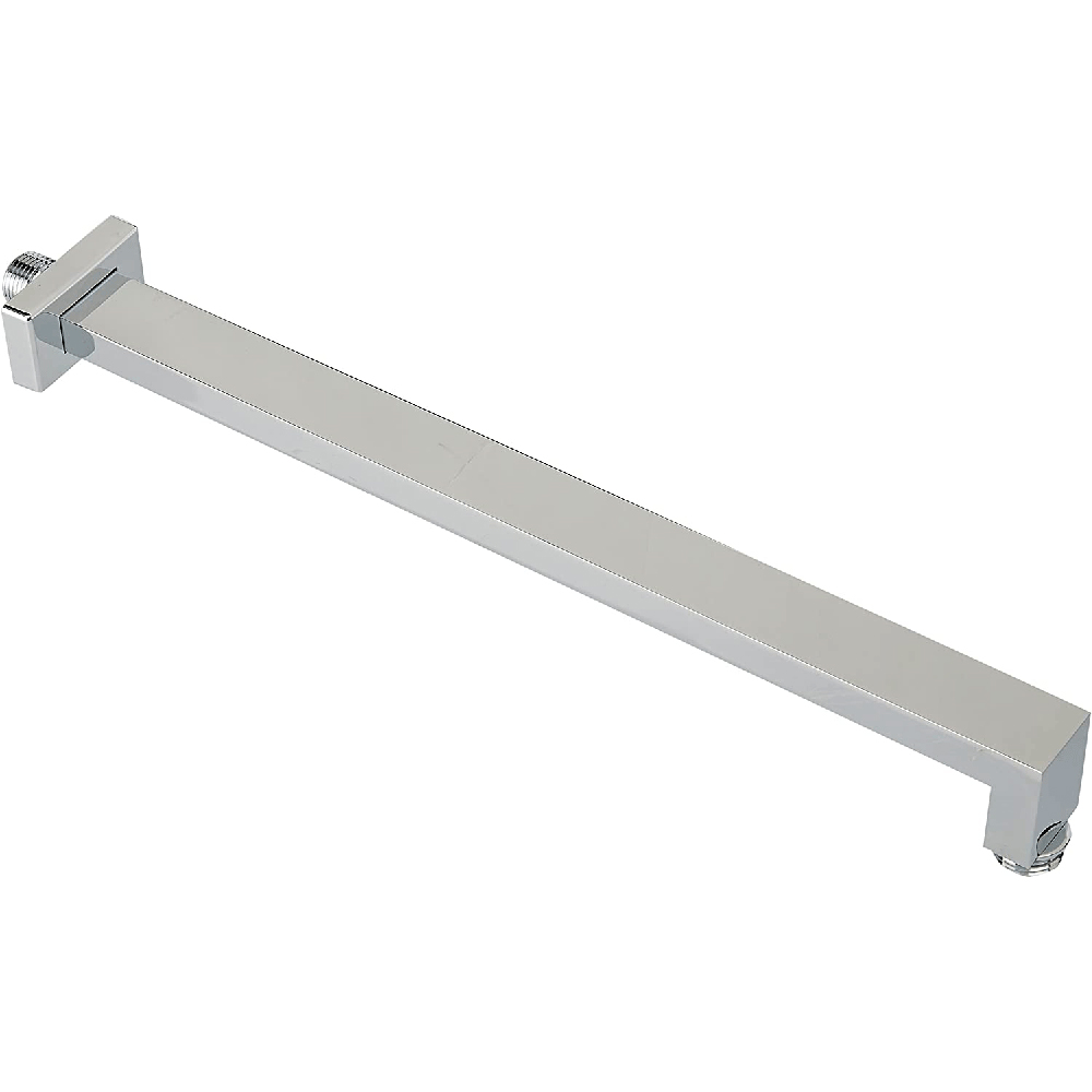 URREA BRAZO P/REGADERA 38CM   CROMO CUAD RECTO PARED 2305
