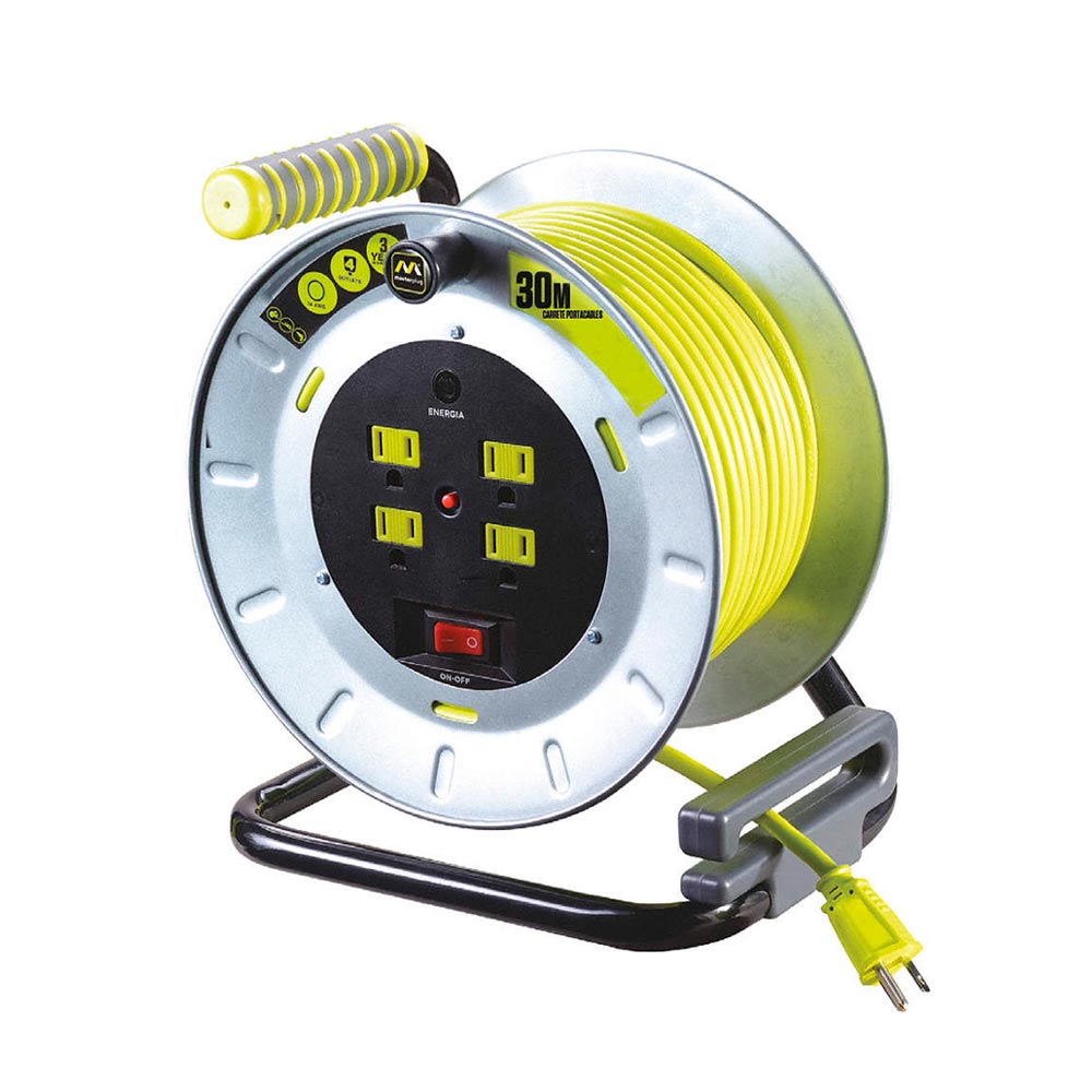 MASTERPLUG CARRETE CON        EXTENSION ELECT MET 30MT C/MUL