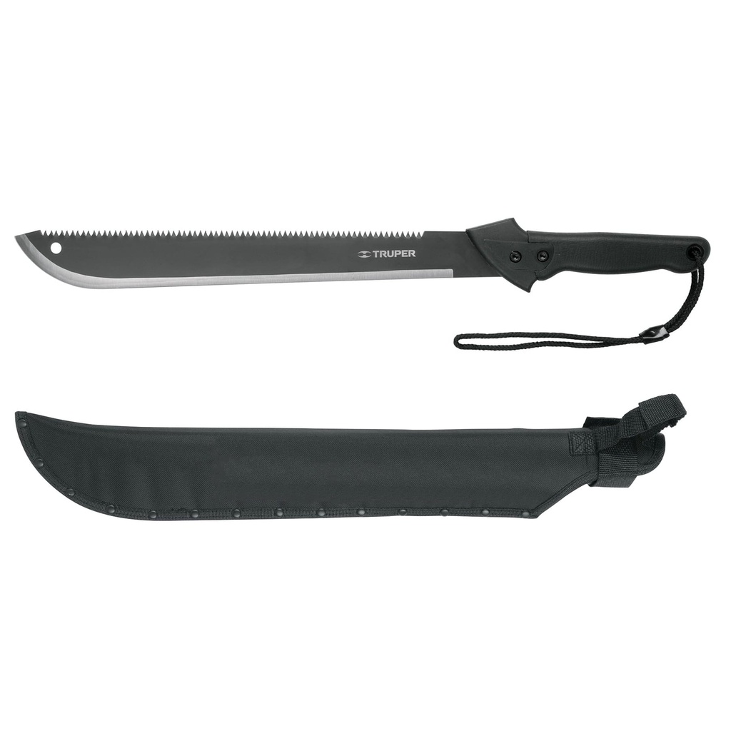 TRUPER MACHETE DOBLE FILO MACH-18X18" C/MGO INYECT/FUNDA