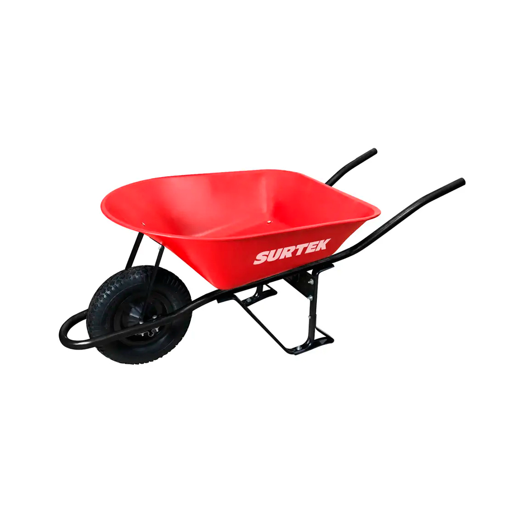 SURTEK CARRETILLA CAT60S 6PIESBASTIDOR METALICO LLANTA SOLID