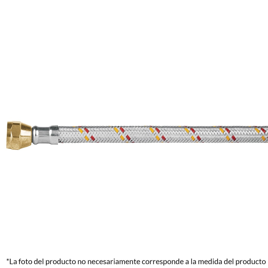 FOSET MANGUERA FLEX P/GAS     3/8"X200CM ALUMINIO FGA-20P