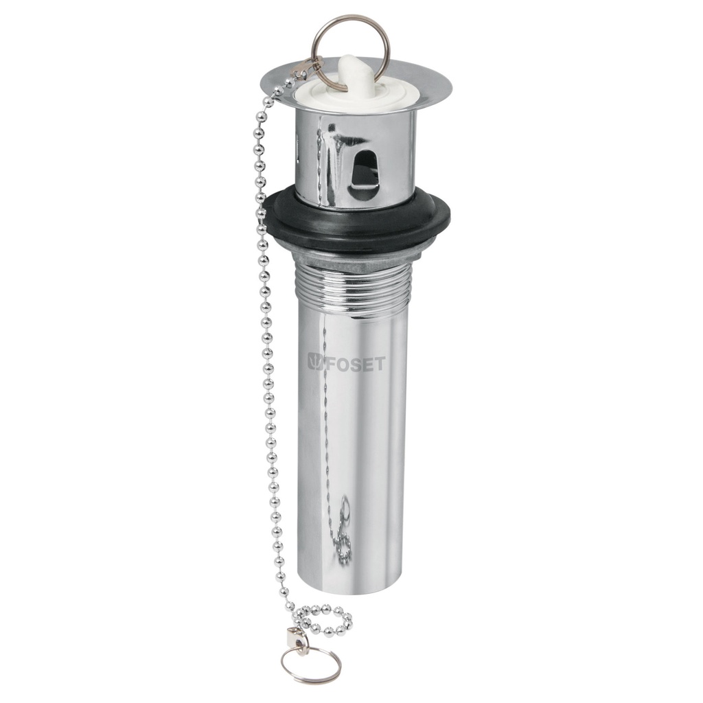 FOSET CONTRA P/LAVABO 1-1/4"  CR C/REBOS TAPON/CADENA CE-204