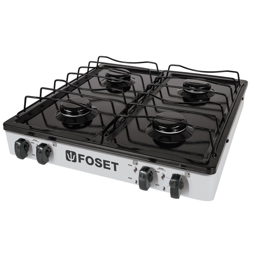 FOSET PARRILLA P/GAS 4QUEMAD  BLANCO PAGA-4B