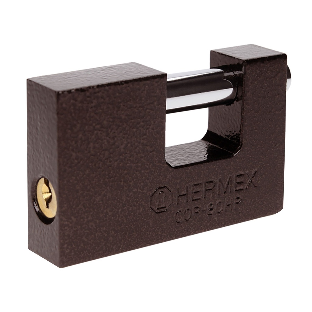 HERMEX CANDADO ANTIPALANCA, 80MM, CUERPO DE HIERRO, HERM
