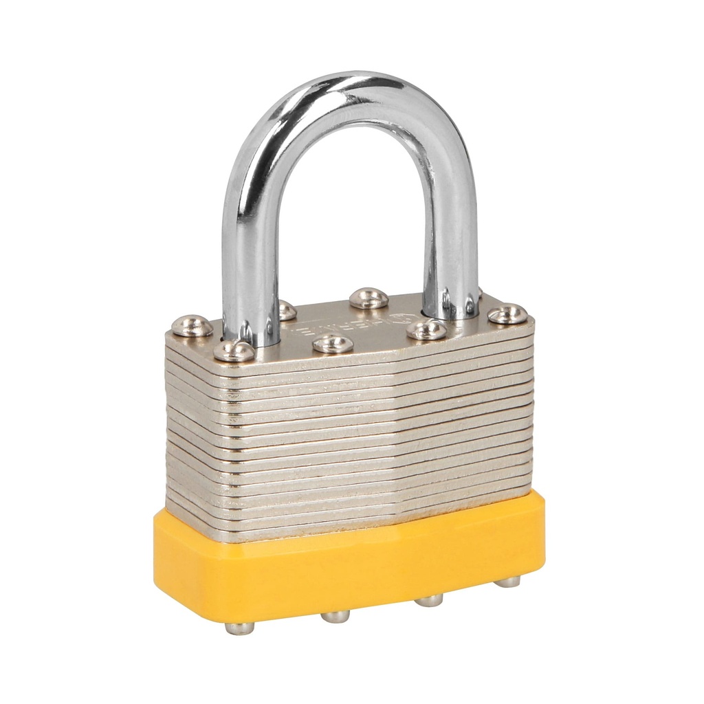 HERMEX CANDADO LAMINADO, 45MM,PRETUL