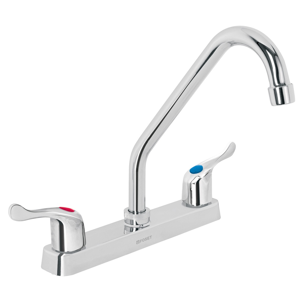FOSET FP-318P MEZCLADORA PLASTICO FREGADERO  CURVO  MANERALE