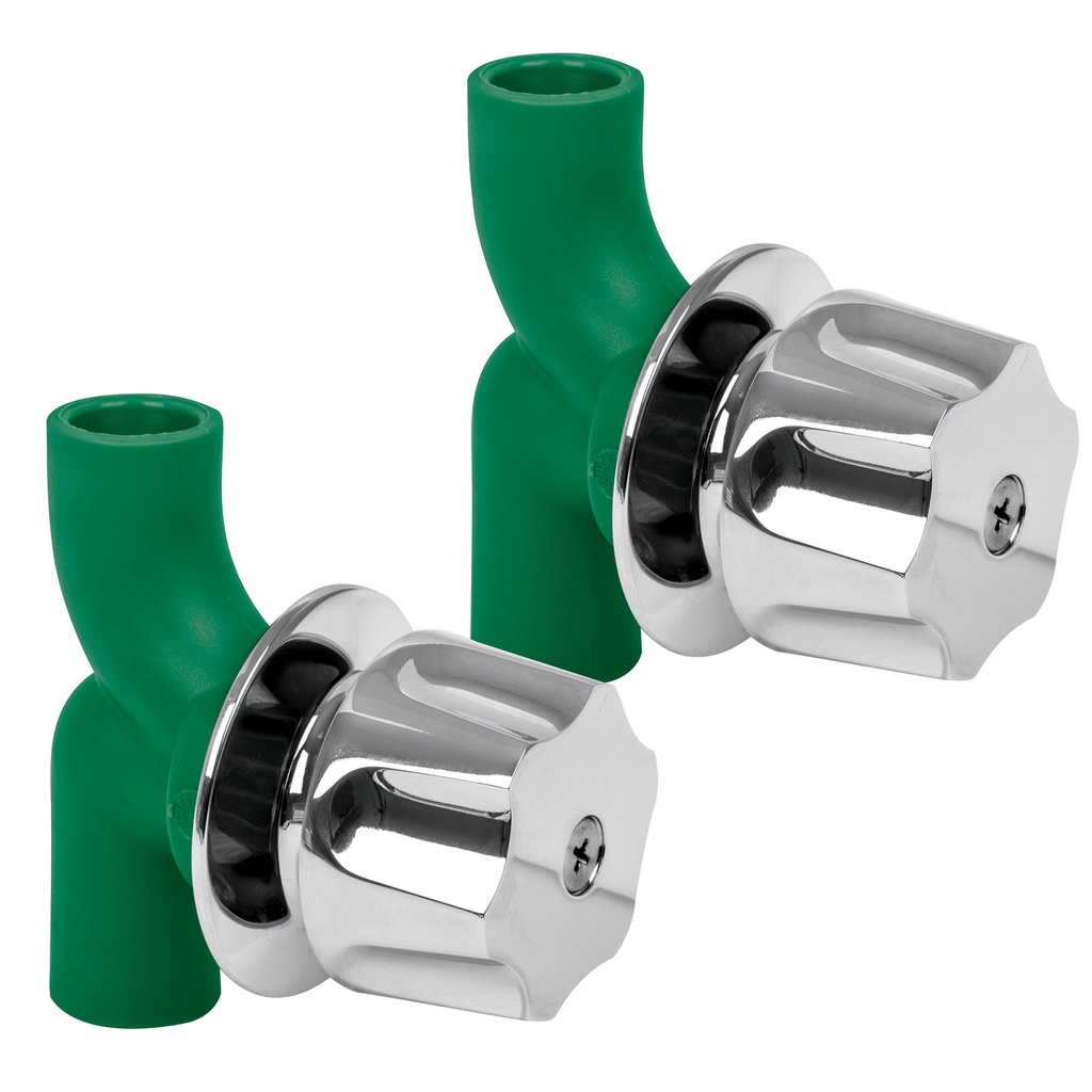 FOSET CV-052 LLAVE DE EMPOTRAR PARA REGADERA DE PPR  2 PZAS.