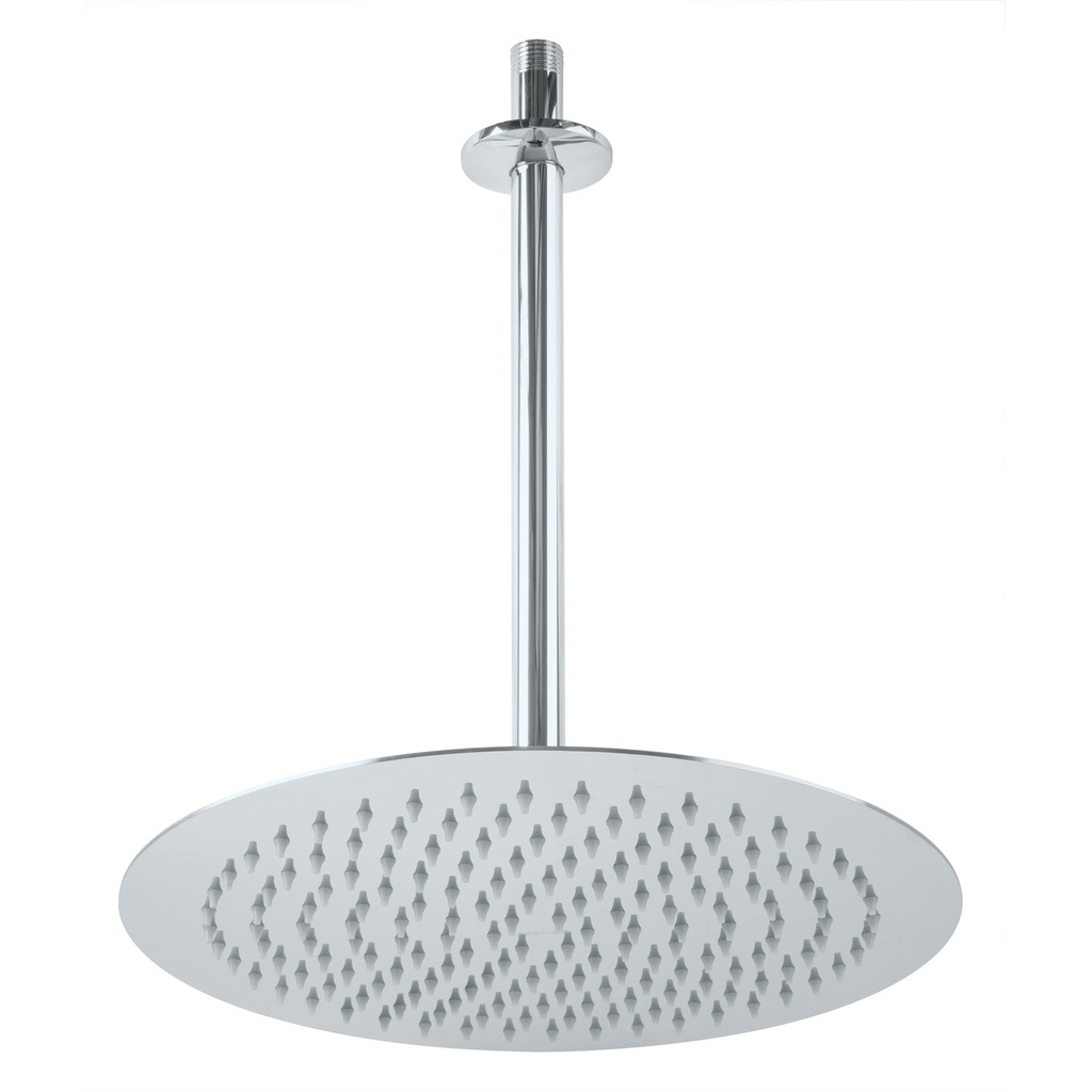 FOSET R-313 REGADERA REDONDA  ACERO INOXIDABLE  12  CROMADA