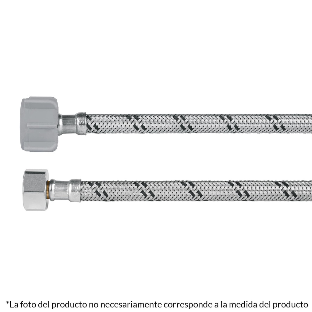 FOSET FWC-P40XL MANGUERA HULE  45CM ACERO CONECTOR PLASTICO