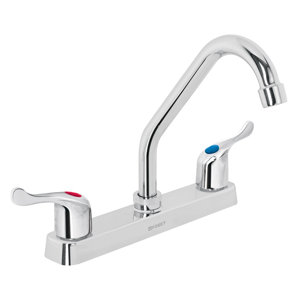 FOSET FP-317P MEZCLADORA PLASTICA PARA FREGADERO  CUELLO COR