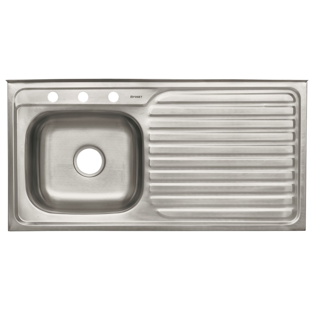 FOSET TARJA 1PILA 1ESC IZQ    100X50CM INOX S/P