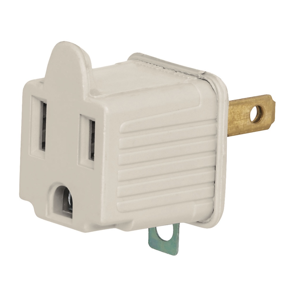 VOLTECK ADAPTADOR 3 A 2 GRIS  A GRANEL AD-32G-G