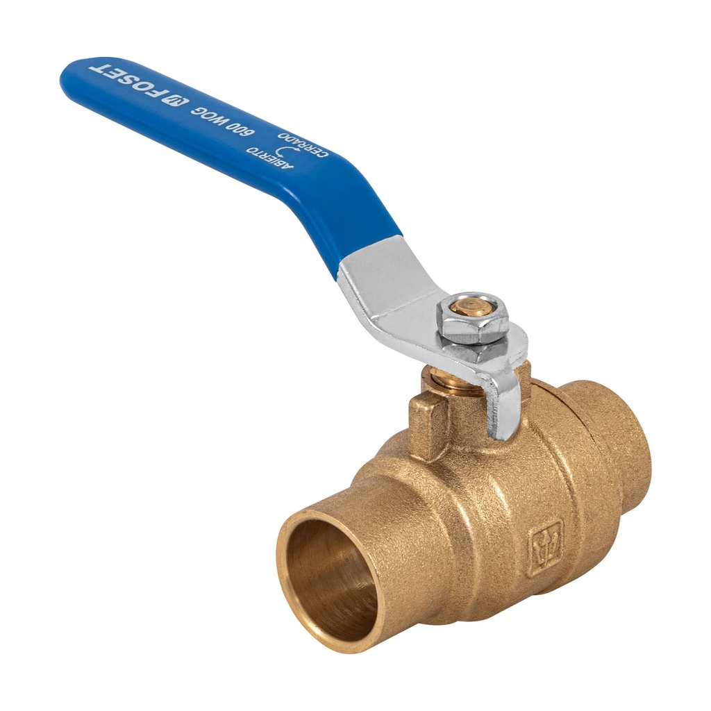 FOSET VALVULA BOLA SOLDABLE   019MM 3/4" LATON