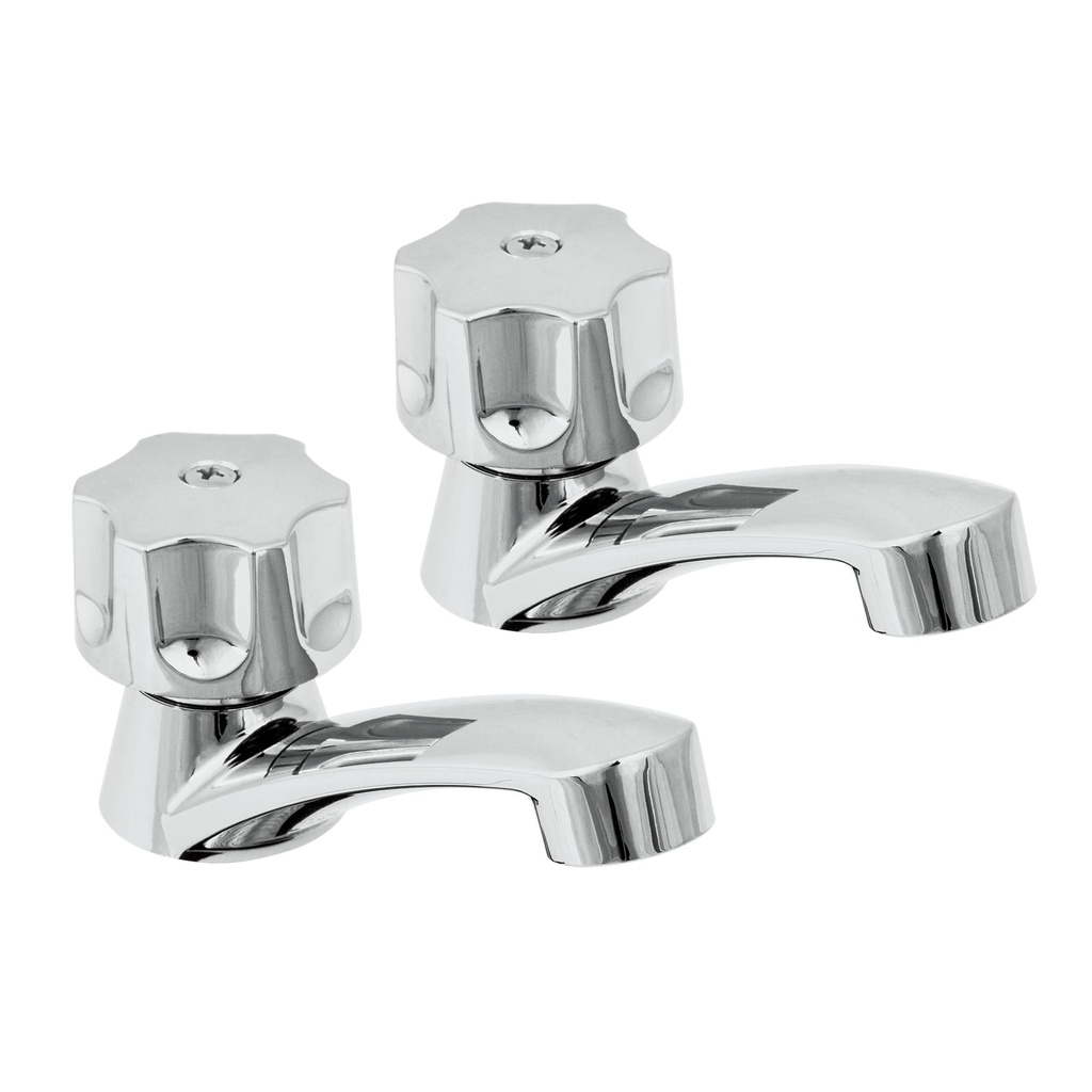 FOSET MP-242 JUEGO 2 LLAVES PARA LAVABO  ABS  MANERALES HEXA