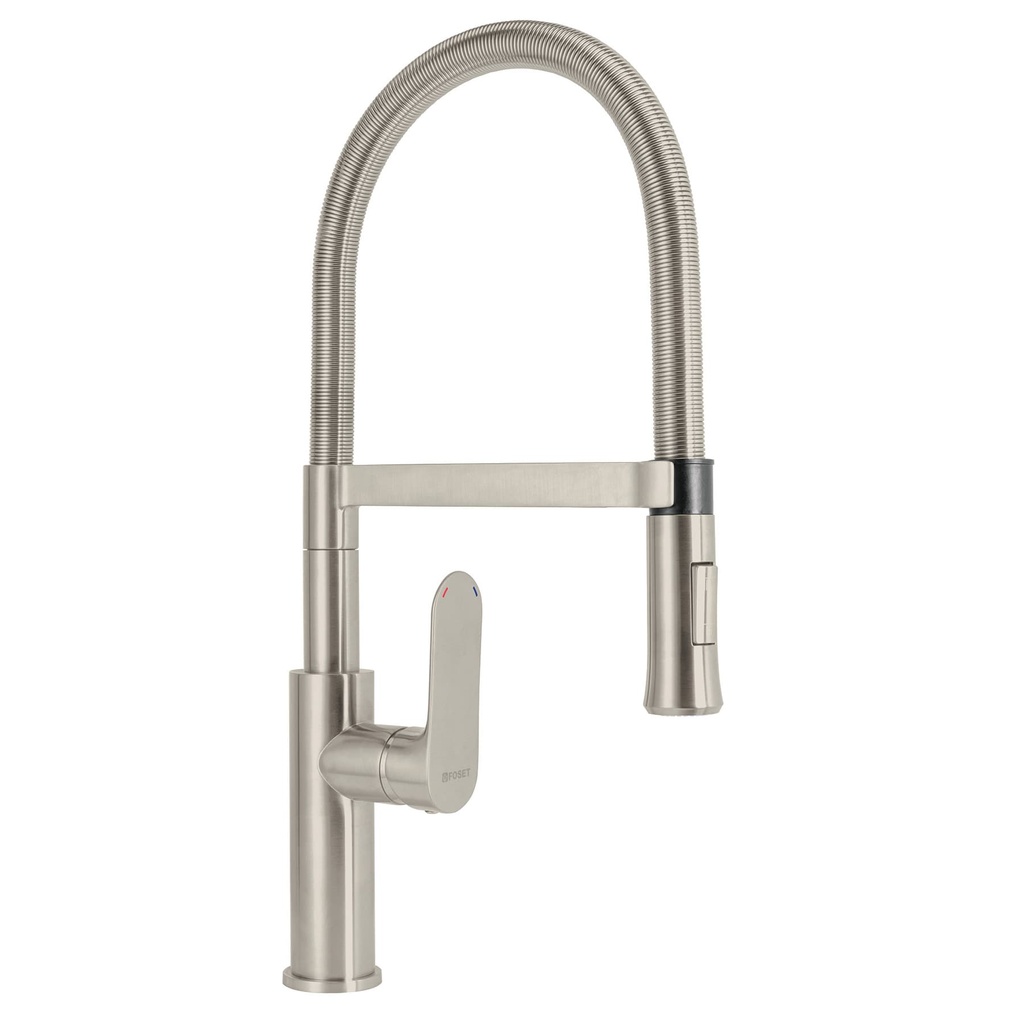 FOSET RIM-84N MONOMANDO PARA FREGADERO  SEMI-PRO  SATÍN  RIV