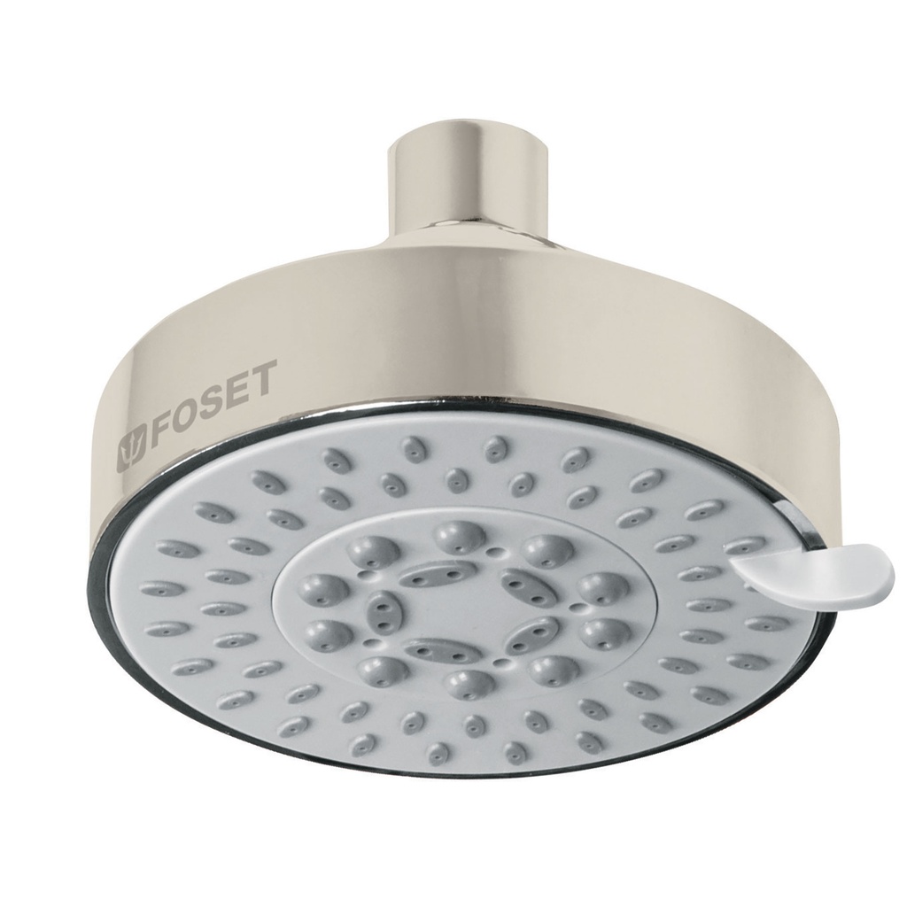 FOSET R-202SN REGADERA 5 FUNCIONES  SIN BRAZO  SATÍN  ELE