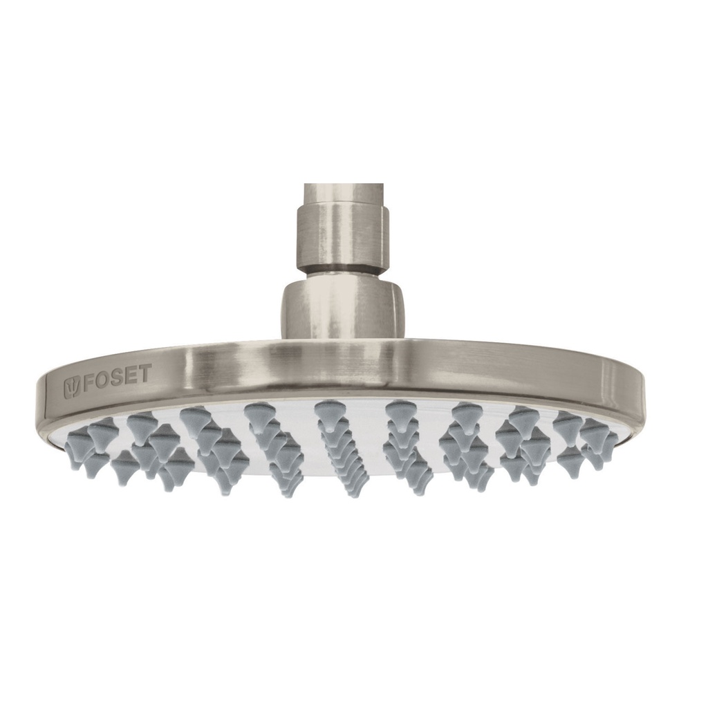 FOSET R-206SN REGADERA DE LATÓN  6  SIN BRAZO  SATINADO