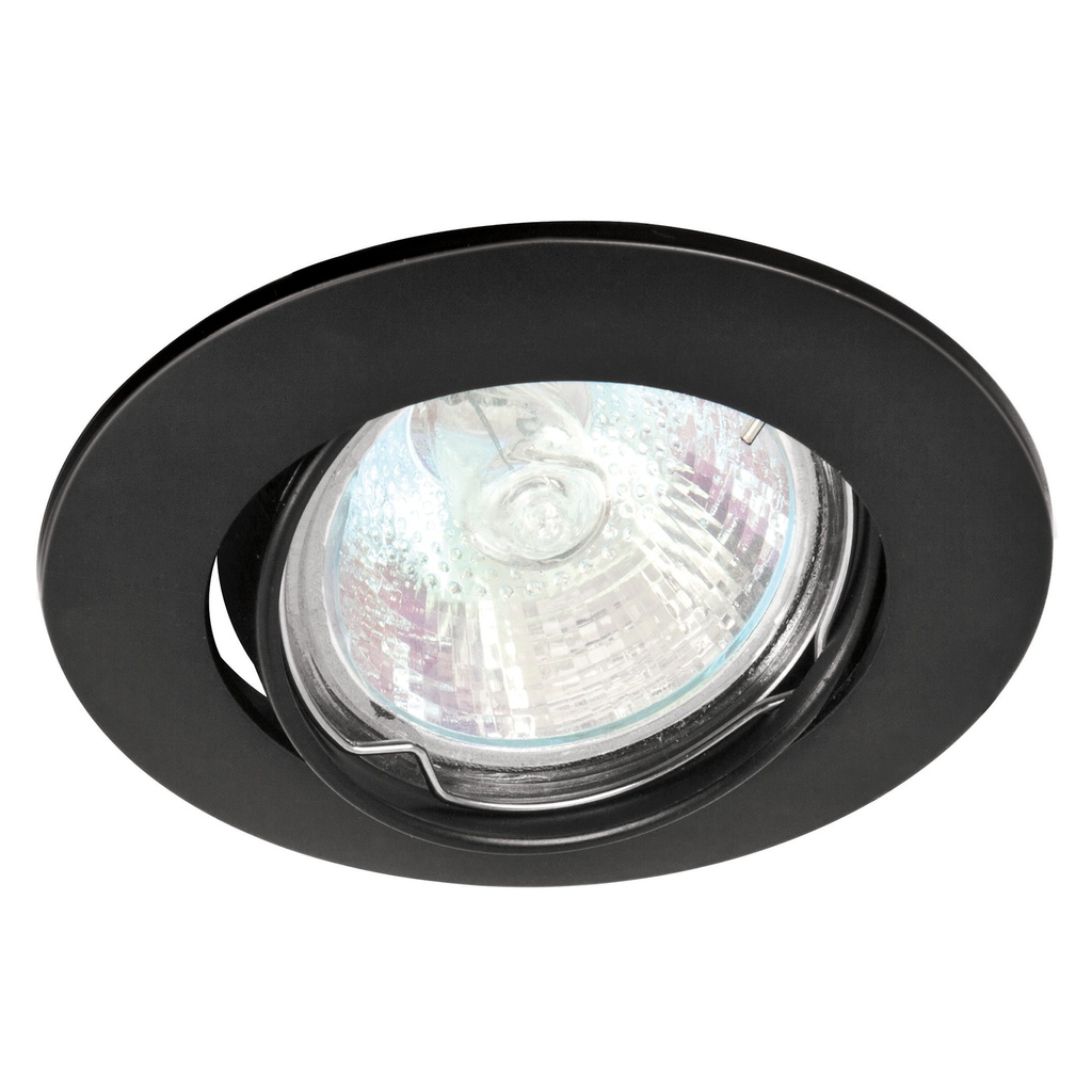 VOLTECK LUMINARIA EMPOTRABLE  REDONDO NEGRO P/MR16 EMP-104S