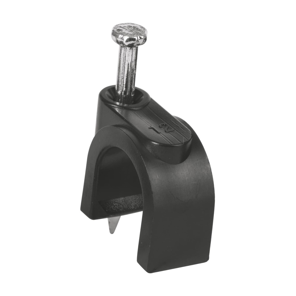 VOLTECK GRAPA NEGRA P/CABLE   REDONDO 12MM C/20PZS GCU-12N