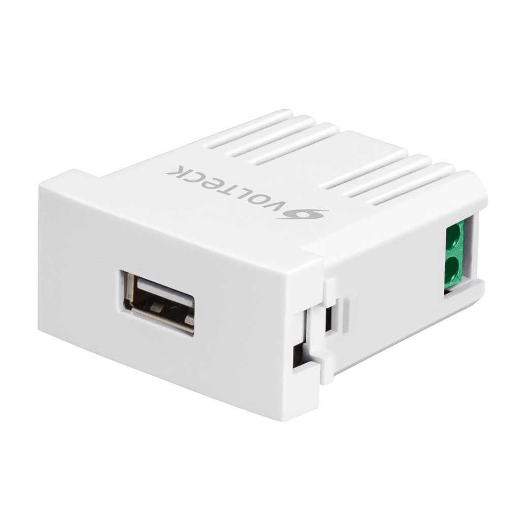 VOLTECK CARGADOR USB A LA     PARED  2.1A  LÍNEA OSLO CUSB-O