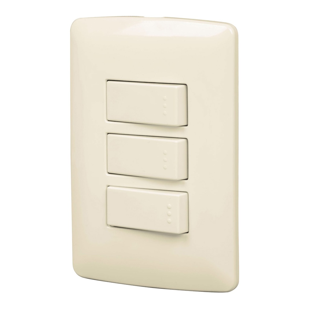 VOLTECK PA-APTR-EI PLACA ARMADA 2 INTERRUPTORES SENCILLOS