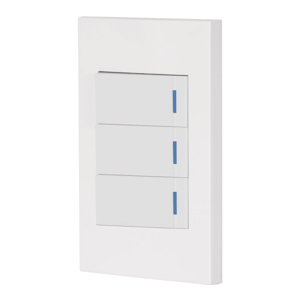 VOLTECK PA-APTR-EB PLACA ARMADA CON 3 INTERRUPTORES, LÍNE