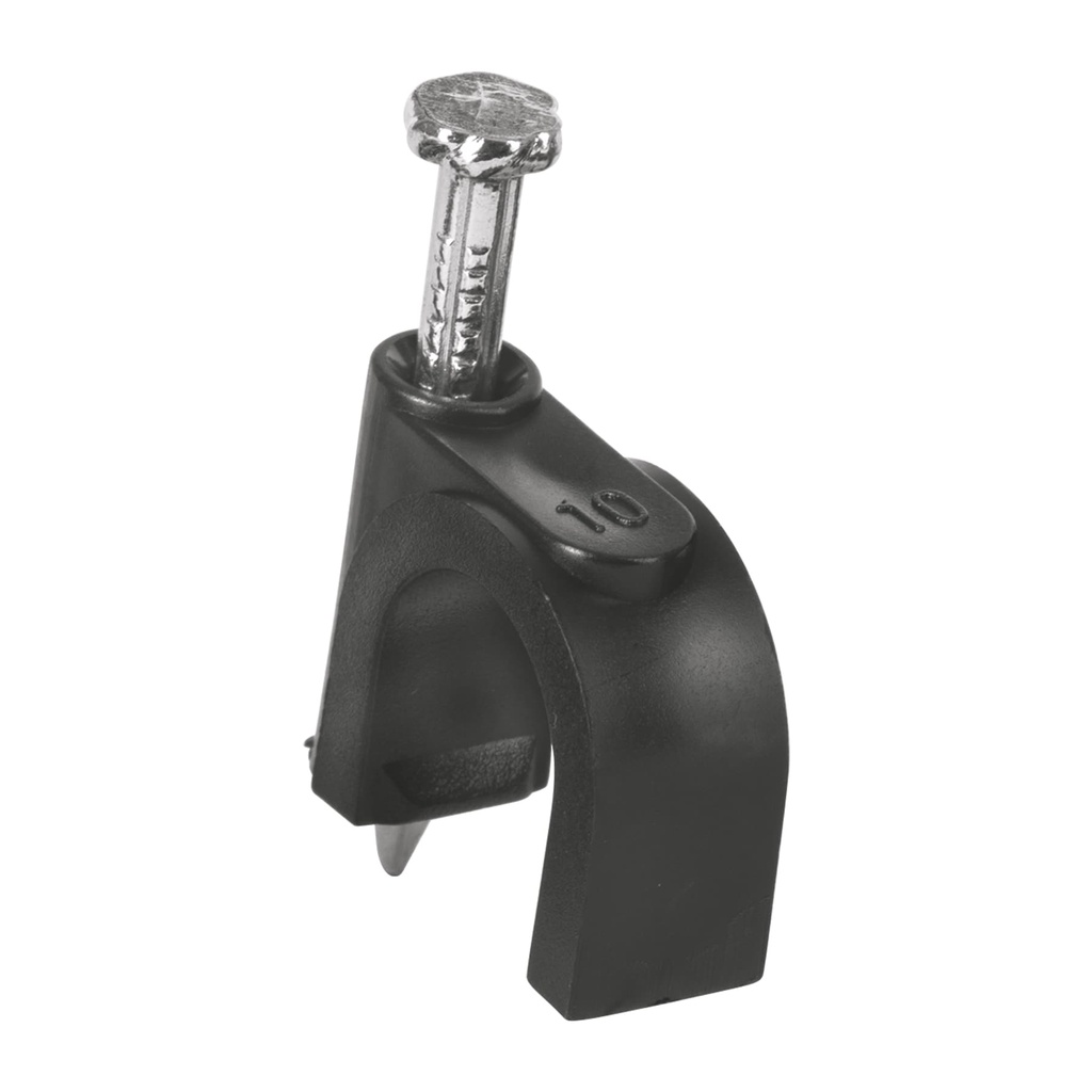 VOLTECK GCU-10N GRAPA CURVA  10 MM  NEGRA  BOLSA CON 20 P