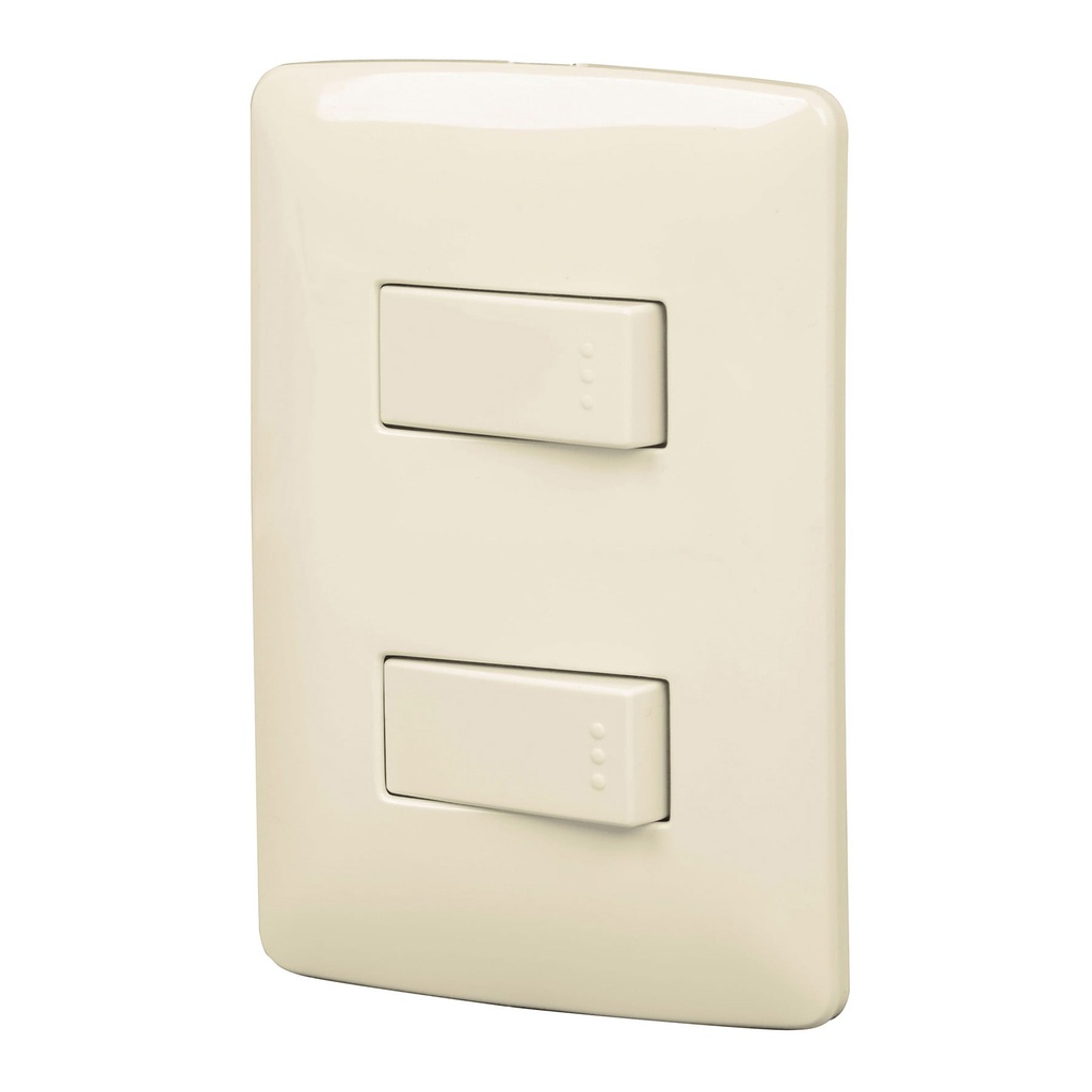 VOLTECK PA-APDO-I PLACA ARMADAINTERRUPTORES SENCILLOS  L