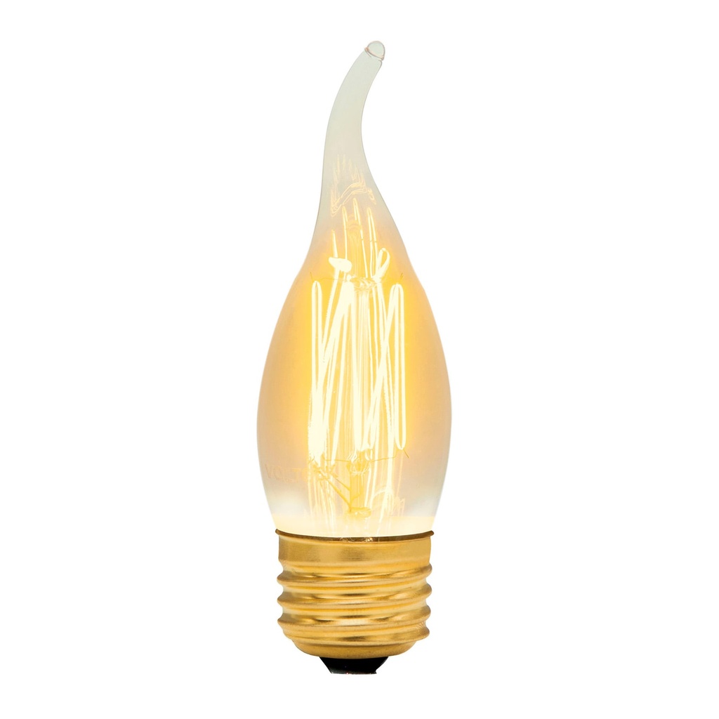 VOLTECK LAMPARA INCANDECENTE  VINTAGE 40W FLAMA FIV-40F