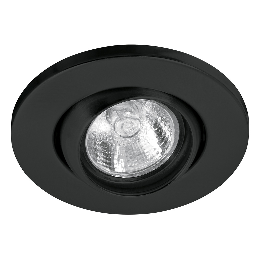 VOLTECK LUMINARIA EMPOTRABLE  RED. ESFERICO NEGRO EMP-107S