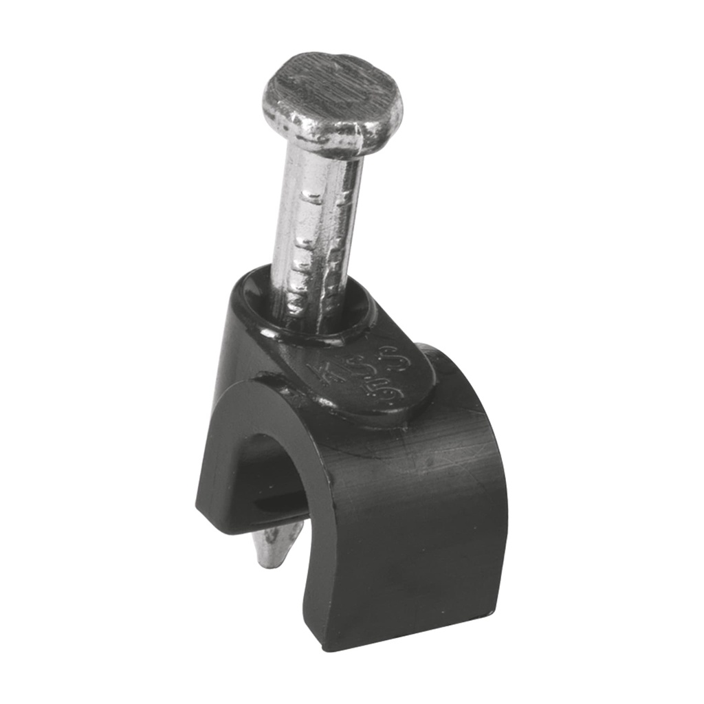VOLTECK GRAPA NEGRA P/CABLE   REDONDO 5MM C/20PZS GCU-5N