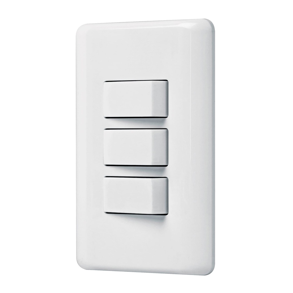 VOLTECK PA-APTR-B PLACA ARMADACON 3 INTERRUPTORES SENCIL