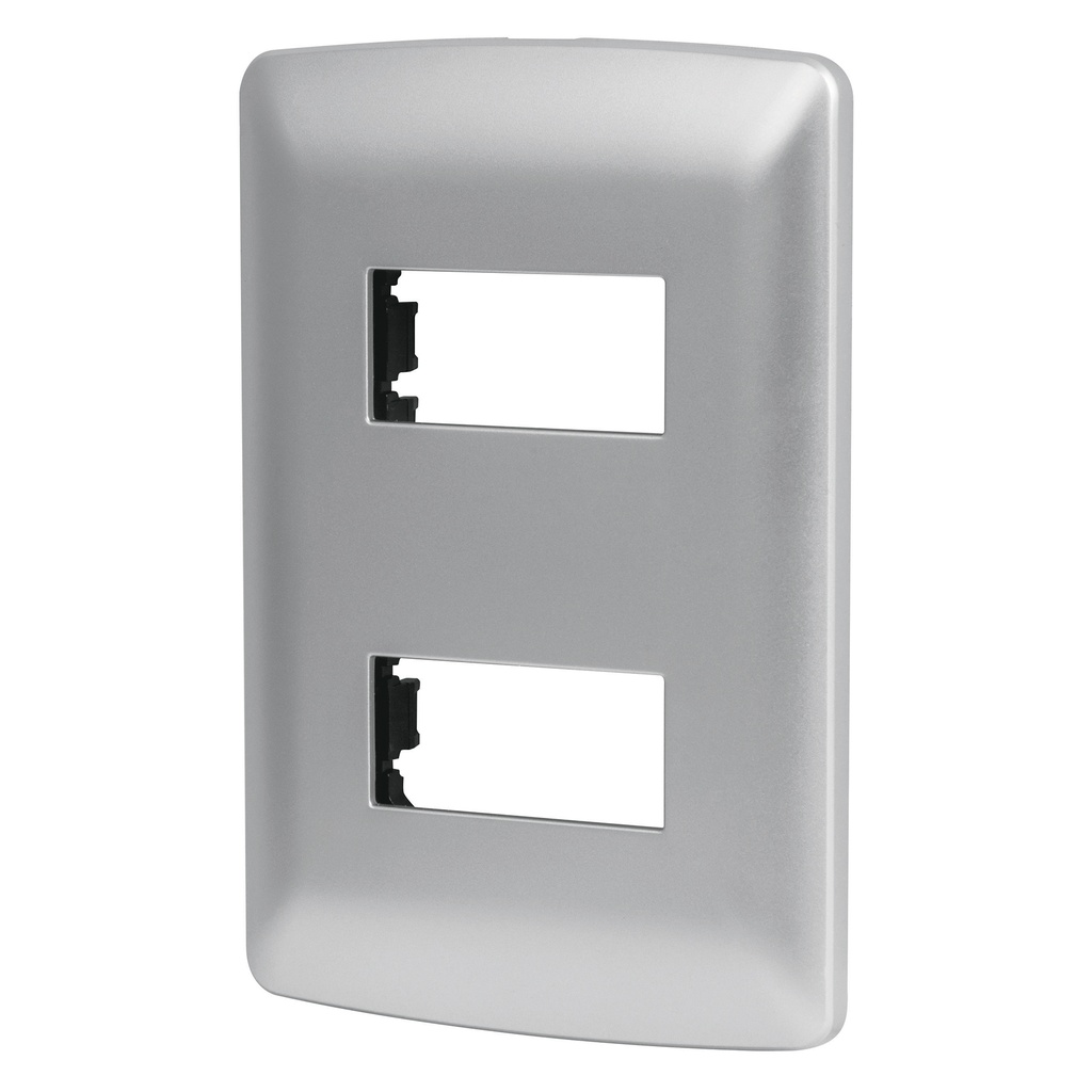 VOLTECK PPDO-IP PLACA 2 MÓDULOS DE ABS  LINEA ITALIANA  C