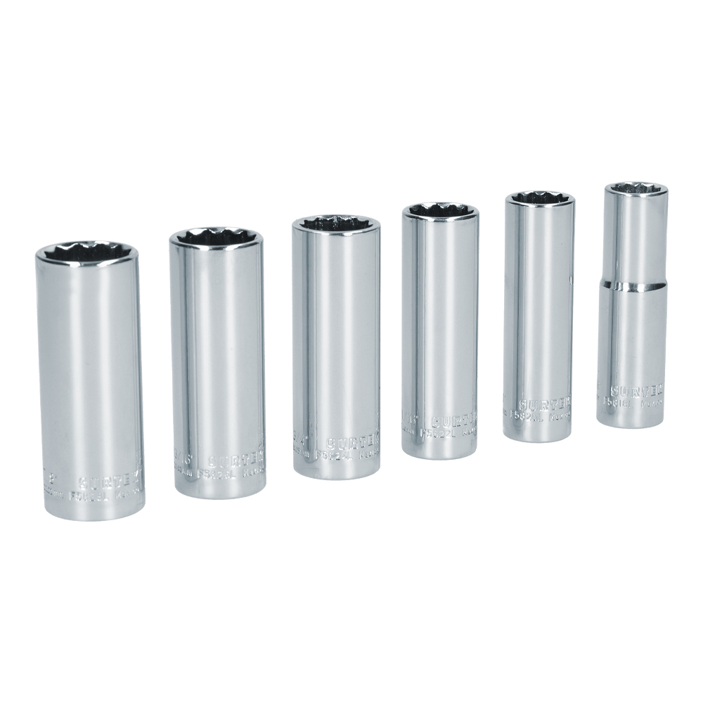 SURTEK JUEGO DE DADOS LARGOS S11S PG1/2"