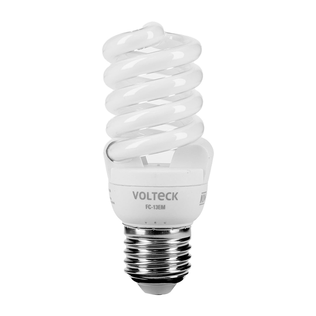VOLTECK FOCO ESPIRAL MINI LUZ CALIDA 13W T2 FC-13EM