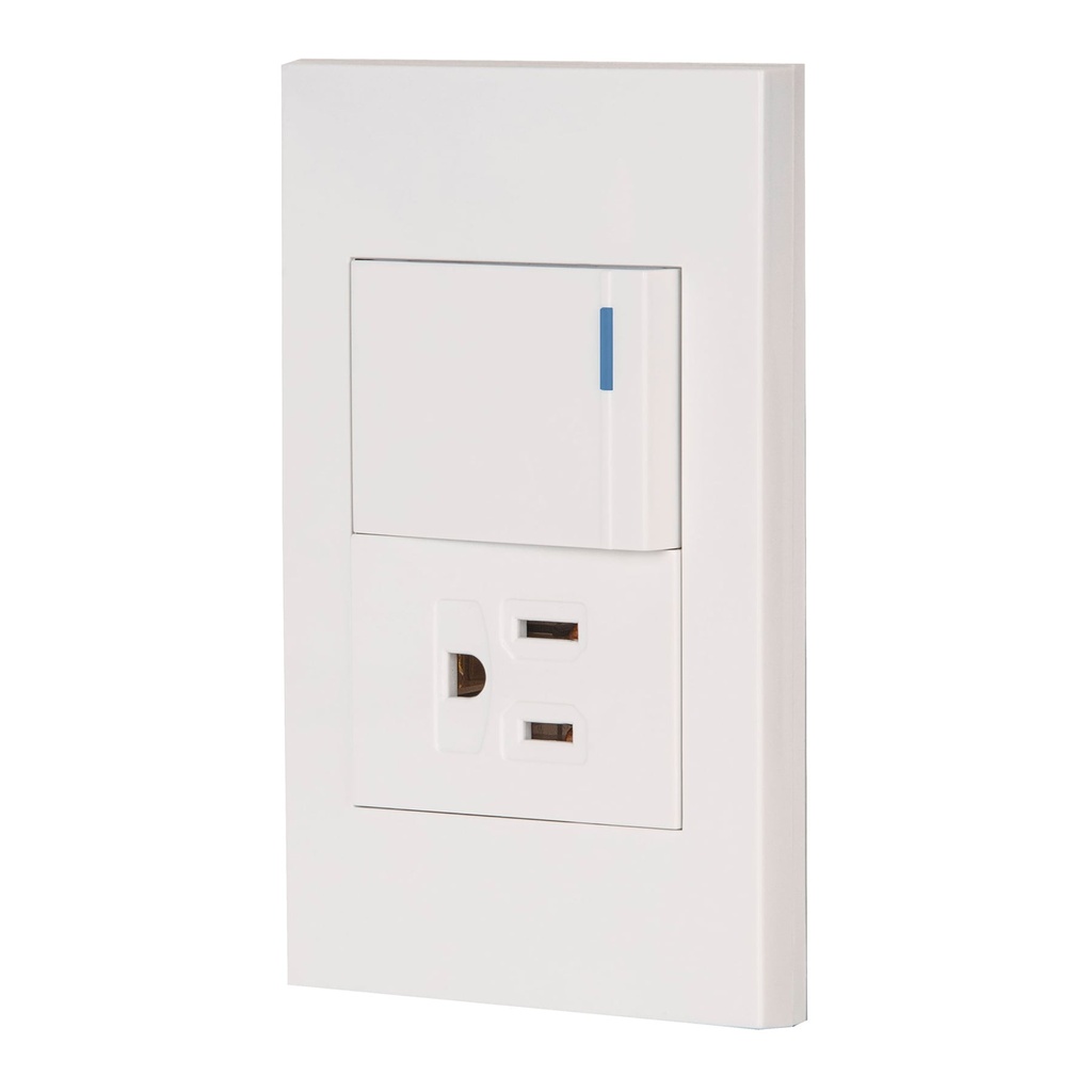 VOLTECK PA-APCO15-EB PLACA ARMADA CON INTERRUPTOR Y CONTA